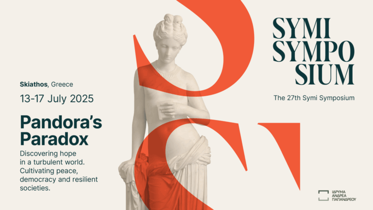 The 27th Symi Symposium: “Pandora’s Paradox: Discovering Hope in a Turbulent World. Cultivating Peace, Democracy and Resilient Societies.”